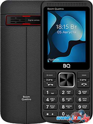 Кнопочный телефон BQ-Mobile BQ-2455 Boom Quattro (черный) в Могилёве