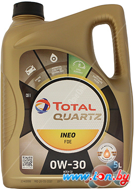 Моторное масло Total Quartz Ineo FDE 0W-30 5л в Гомеле