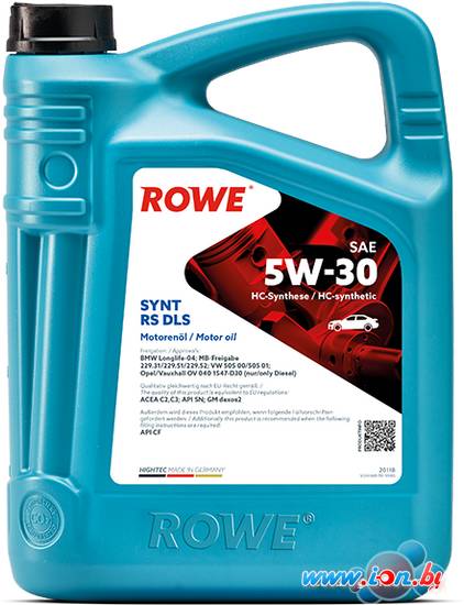 Моторное масло ROWE Hightec Synt RS DLS 5W-30 4л в Гомеле