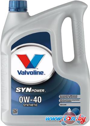 Моторное масло Valvoline SynPower 0W-40 5л в Могилёве