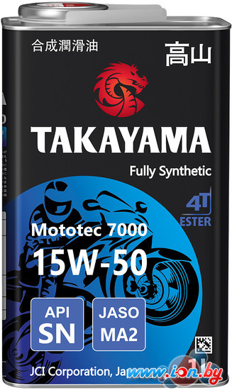 Моторное масло Takayama Mototec 7000 4T 15W-50 1л в Могилёве
