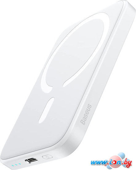 Внешний аккумулятор Baseus Magnetic Mini Wireless Fast Charging Power Bank 20W 6000mAh (белый) в Могилёве