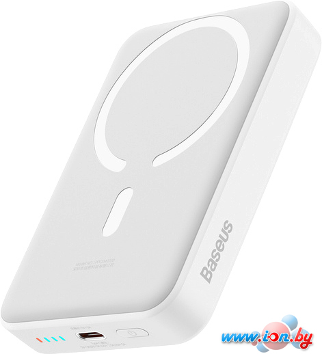 Внешний аккумулятор Baseus Magnetic Mini Wireless Fast Charge Power Bank 30W 10000mAh (белый) в Гродно