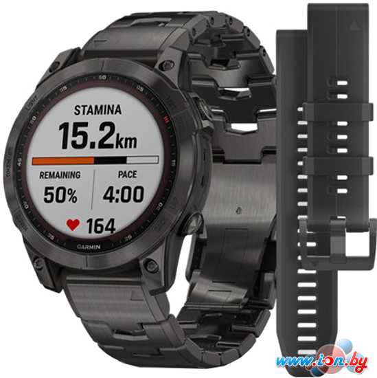 Умные часы Garmin Fenix 7 Sapphire Solar 47 мм (серый карбон/серый карбон титан) в Витебске