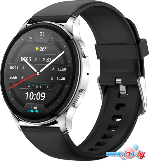 Умные часы Amazfit POP 3R (серебристый, с силиконовым ремешком) в Могилёве