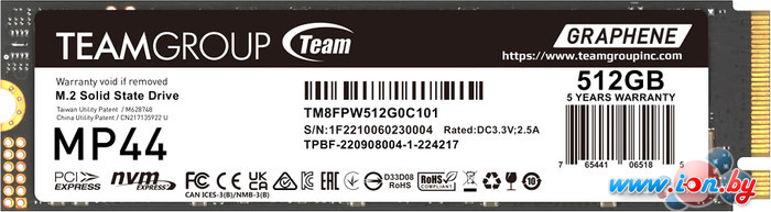 SSD Team MP44 512GB TM8FPW512G0C101 в Гродно