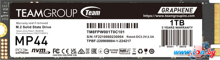 SSD Team MP44 1TB TM8FPW001T0C101 в Гомеле