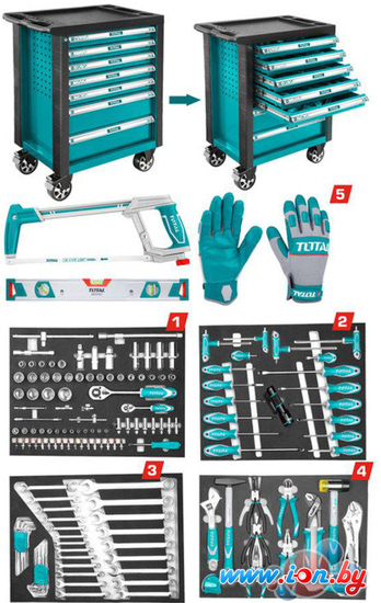 Универсальный набор инструментов Total THPTCS71621 (162 предмета) в Минске