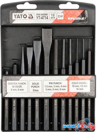 Набор зубил Yato YT-4714 (12 предметов) в Могилёве