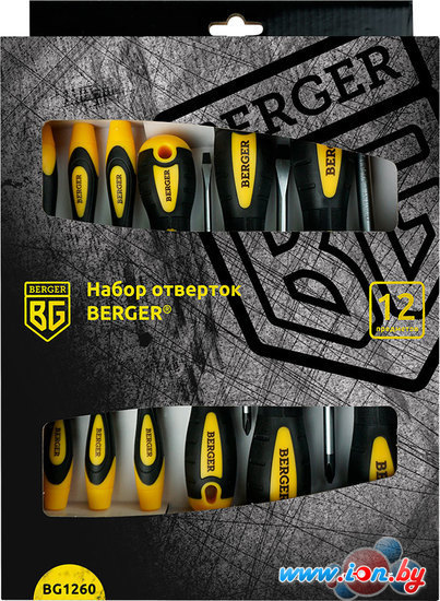 Набор отверток Berger BG1260 (12 предметов) в Минске