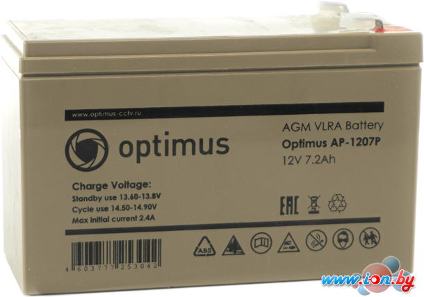 Аккумулятор для ИБП Optimus AP-1207P (12В/7.2 А·ч) в Гродно