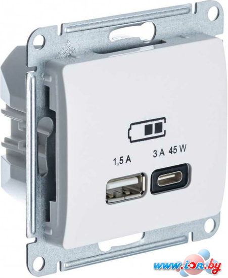 Розетка USB Schneider Electric Glossa GSL000129 в Могилёве