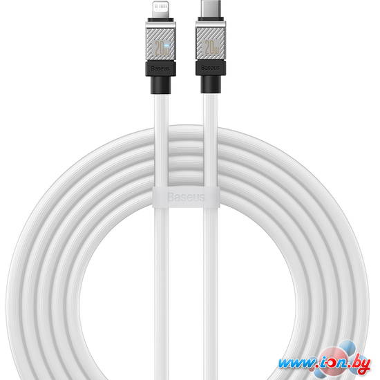 Кабель Baseus CoolPlay Series USB Type-C - Lightning (2 м, белый) в Могилёве