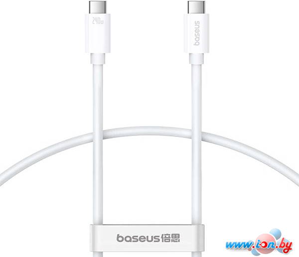 Кабель Baseus Superior Series 2 USB4 Full-Function Fast Charging Cable 240W USB Type-C - USB Type-C (1 м, белый) в Гомеле