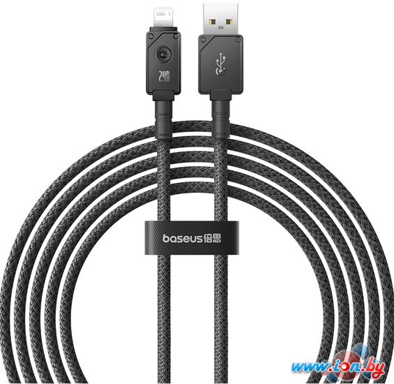 Кабель Baseus Unbreakable Series USB Type-A - Lightning (2 м, черный) в Могилёве