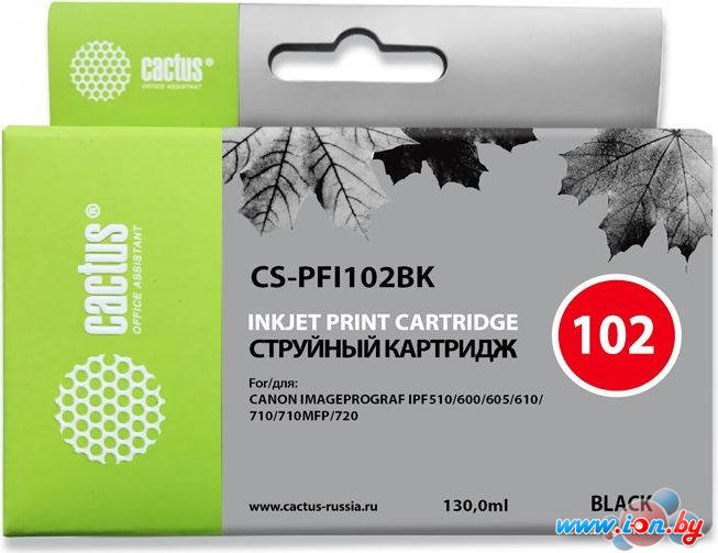 Картридж CACTUS CS-PFI102BK (аналог Canon PFI102BK) в Бресте