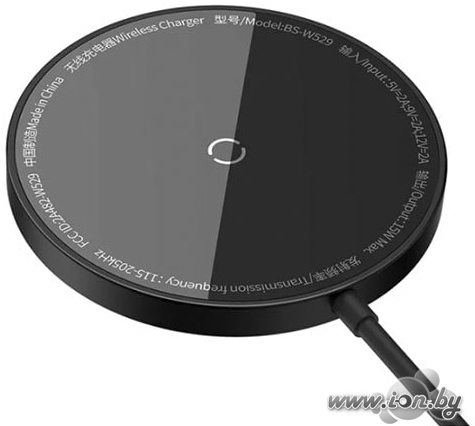 Беспроводное зарядное Baseus Simple Mini3 Magnetic Wireless Charger 15W CCJJ040001 (черный) в Минске