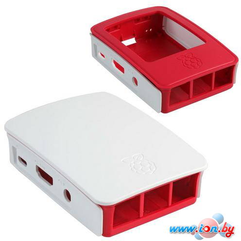 Корпус Raspberry Pi 3 Case (белый/красный) в Гродно