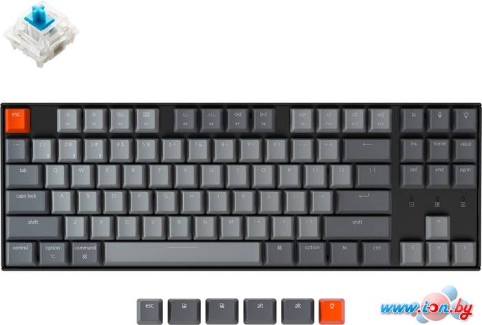 Клавиатура Keychron K8 White LED K8-G2 (Gateron G Pro Blue, нет кириллицы) в Могилёве