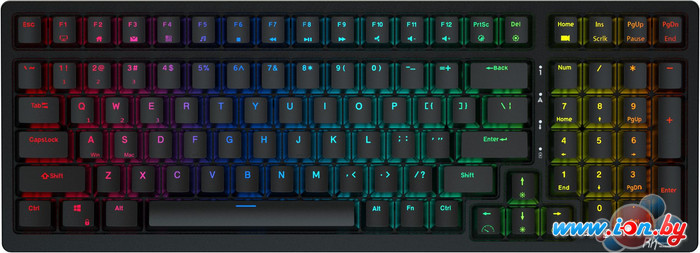 Клавиатура Royal Kludge RK98 RGB (черный, RK Red) в Витебске