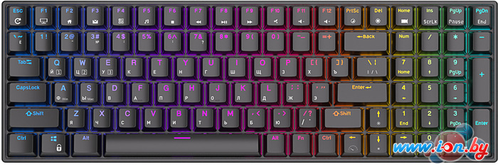 Клавиатура Royal Kludge RK100 RGB (черный, RK Brown) в Минске