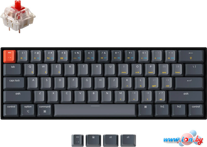 Клавиатура Keychron K12 RGB K12-B1-RU (Gateron G Pro Red) в Бресте