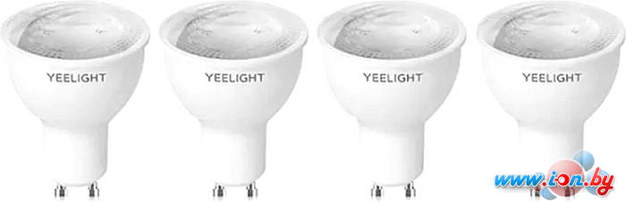 Светодиодная лампочка Yeelight Smart Bulb W1 YGYC0120005WTEU GU10 4.8 Вт (4 шт) в Гомеле