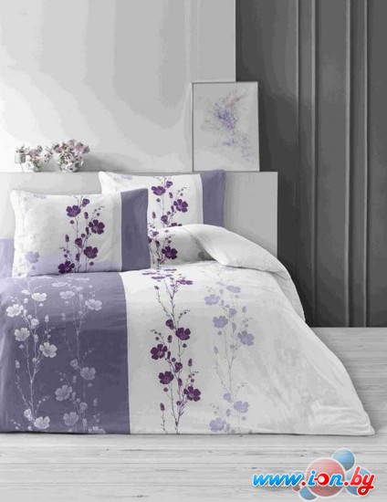 Постельное белье Efor Ranforce Double Floral Violet 160x220 семейный PB2030-M в Могилёве