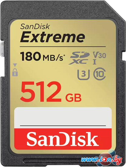 Карта памяти SanDisk Extreme SDXC SDSDXVV-512G-GNCIN 512GB в Минске