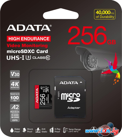 Карта памяти ADATA High Endurance 256Gb AUSDX256GUI3V30SHA2-RA1 в Гомеле