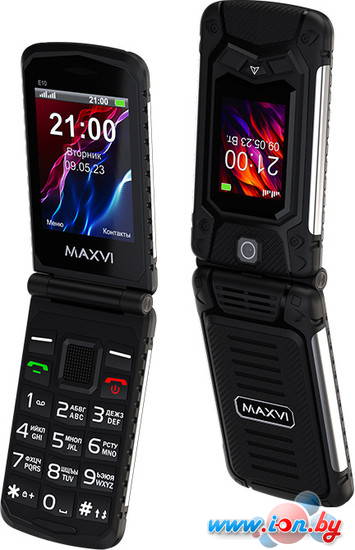 Кнопочный телефон Maxvi E10 (черный) в Бресте