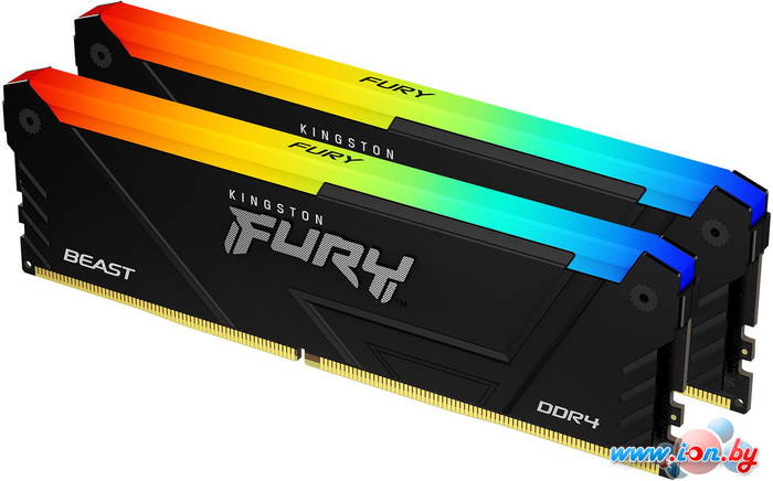 Оперативная память Kingston FURY Beast RGB 2x16ГБ DDR4 3733 МГц KF437C19BB12AK2/32 в Гродно