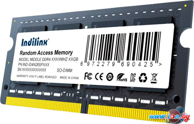 Оперативная память Indilinx 32ГБ DDR4 SODIMM 3200 МГц IND-ID4N32SP32X в Минске