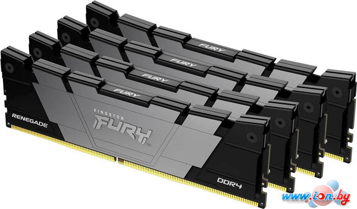 Оперативная память Kingston FURY Renegade 4x8ГБ DDR4 3600 МГц KF436C16RB2K4/32 в Минске