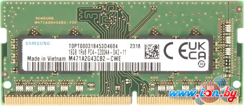 Оперативная память Samsung 16ГБ DDR4 SODIMM 3200 МГц M471A2G43CB2-CWE в Витебске