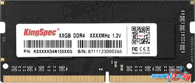 Оперативная память KingSpec 4ГБ DDR4 SODIMM 3200 МГц KS3200D4N12004G в Могилёве