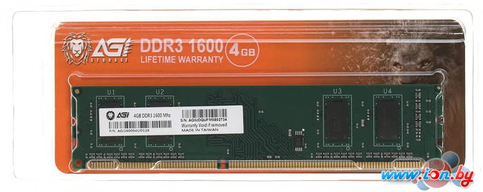 Оперативная память AGI UD128 4ГБ DDR3 1600 МГц AGI160004UD128 в Гомеле