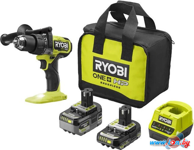 Ударная дрель-шуруповерт Ryobi RPD18X-2C52S 5133005527 (с 2-мя АКБ 2 Ач+5 Ач, сумка) в Витебске