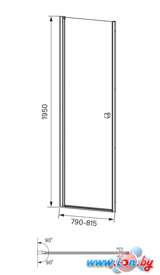 Душевая дверь IDDIS Ray RAY6CP8i69 в Бресте