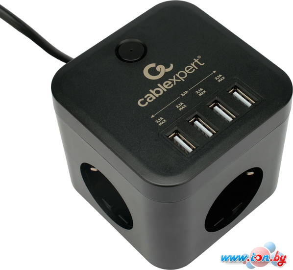 Сетевой фильтр Cablexpert CUBE-3-U4-B-1.5 в Гомеле