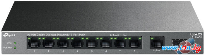 Неуправляемый коммутатор TP-Link LiteWave LS1210GP V1 в Могилёве
