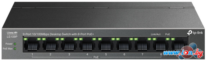 Неуправляемый коммутатор TP-Link LiteWave LS109P V1 в Могилёве