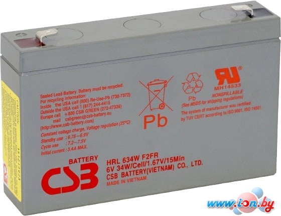 Аккумулятор для ИБП CSB Battery HRL634W F2FR (6В/9 А·ч) в Гродно