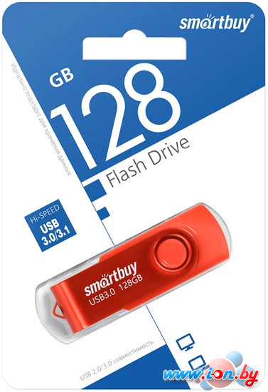 USB Flash SmartBuy Twist 128GB (красный) в Могилёве