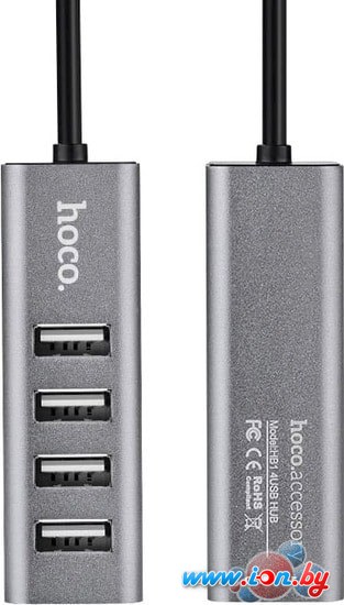 USB-хаб  Hoco HB1 (серый) в Гродно