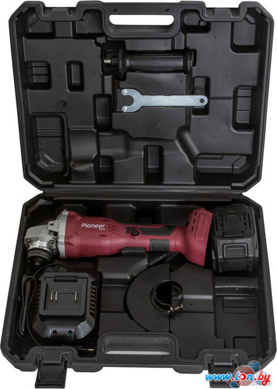 Угловая шлифмашина Pioneer Tools Master AG-M20V-125-01B USP (с 1-им АКБ, кейс) в Витебске