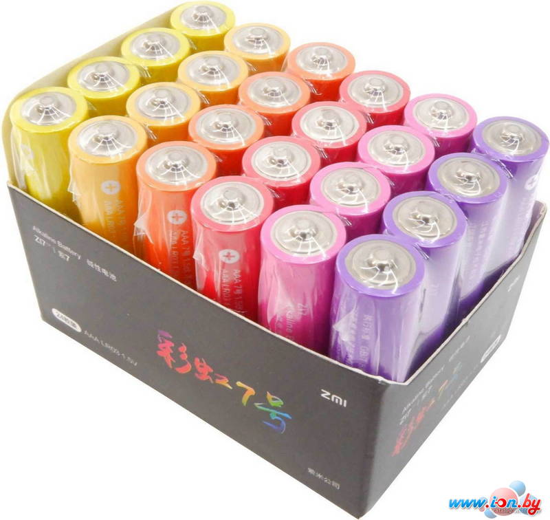 Батарейка ZMI ZI7 Rainbow AAA 24 шт. AA724 Colors в Могилёве