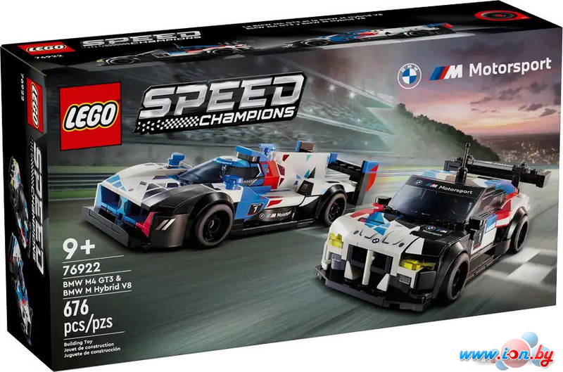 Конструктор LEGO Speed Champions 76922 Гоночные автомобили BMW M4 GT3 и BMW M Hybrid V8 в Могилёве