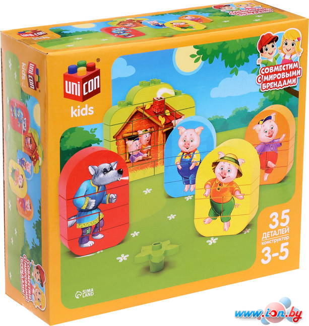 Конструктор Unicon Kids 9826972 Три поросенка в Гомеле