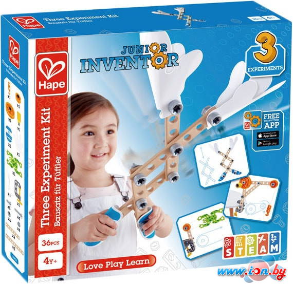 Конструктор Hape Junior Inventor E3030 Three Experiment Kit в Бресте